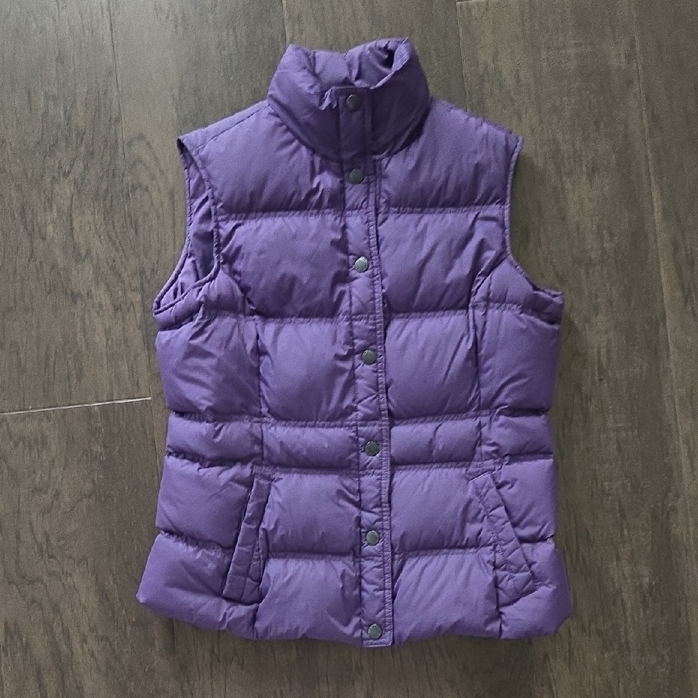 Lands' End Deep Purple Puffer Vest